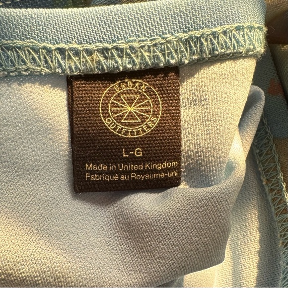 Urban Outfitters Strapless Floral Blue Maxi Skirt Size L - Picture 6 of 12